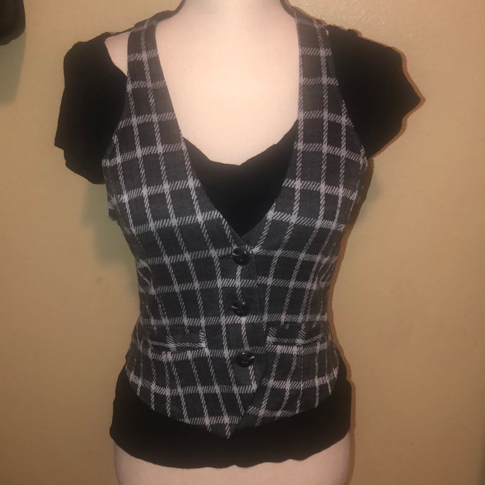 Plaid Vest